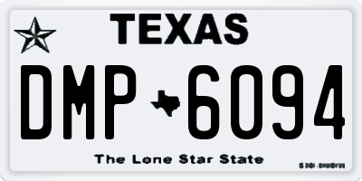 TX license plate DMP6094