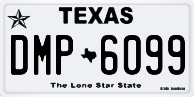 TX license plate DMP6099