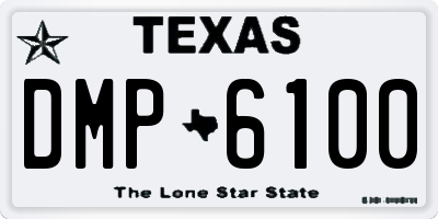 TX license plate DMP6100