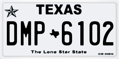 TX license plate DMP6102