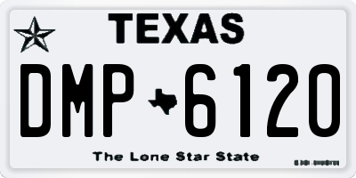 TX license plate DMP6120