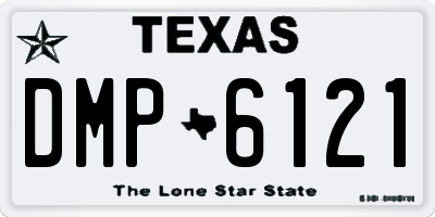 TX license plate DMP6121