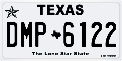 TX license plate DMP6122