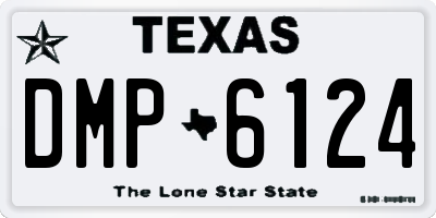 TX license plate DMP6124
