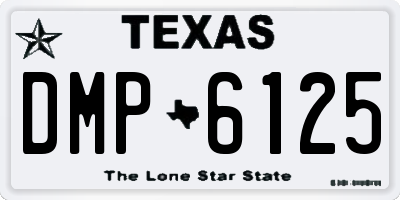 TX license plate DMP6125