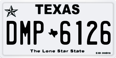 TX license plate DMP6126