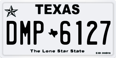 TX license plate DMP6127