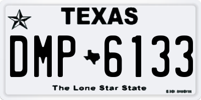 TX license plate DMP6133