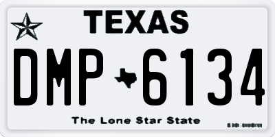 TX license plate DMP6134