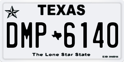 TX license plate DMP6140