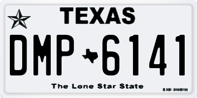TX license plate DMP6141