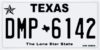 TX license plate DMP6142