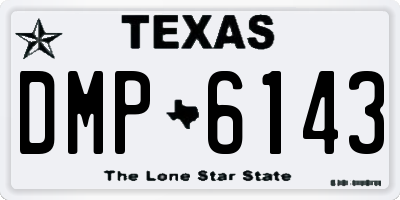 TX license plate DMP6143