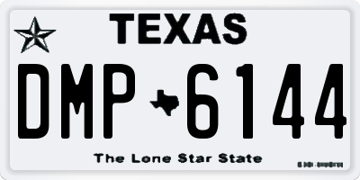 TX license plate DMP6144