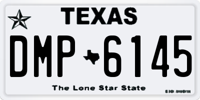TX license plate DMP6145