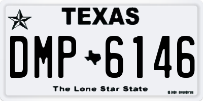 TX license plate DMP6146