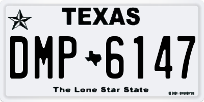 TX license plate DMP6147