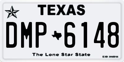TX license plate DMP6148