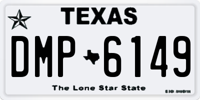 TX license plate DMP6149