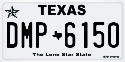 TX license plate DMP6150