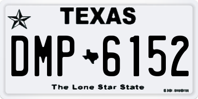 TX license plate DMP6152