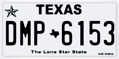 TX license plate DMP6153