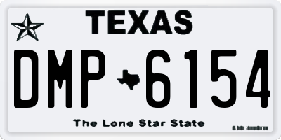 TX license plate DMP6154