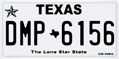 TX license plate DMP6156