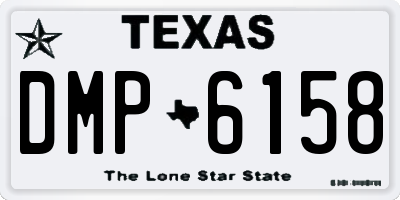 TX license plate DMP6158