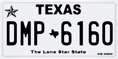 TX license plate DMP6160