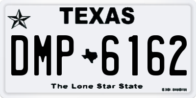 TX license plate DMP6162