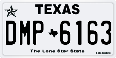 TX license plate DMP6163