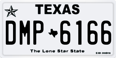 TX license plate DMP6166