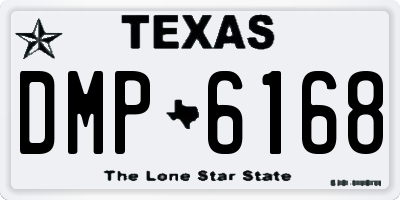 TX license plate DMP6168