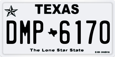 TX license plate DMP6170