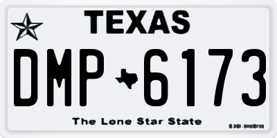 TX license plate DMP6173