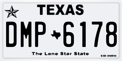 TX license plate DMP6178