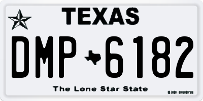 TX license plate DMP6182