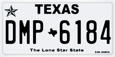 TX license plate DMP6184