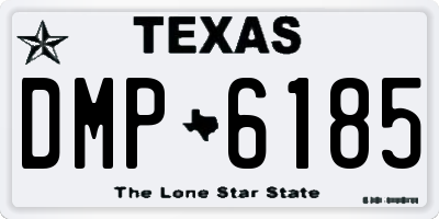 TX license plate DMP6185