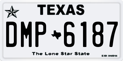TX license plate DMP6187