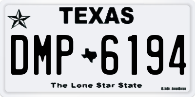 TX license plate DMP6194
