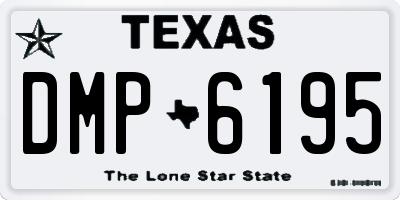 TX license plate DMP6195