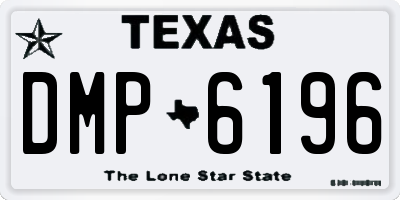 TX license plate DMP6196