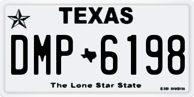 TX license plate DMP6198