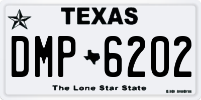 TX license plate DMP6202