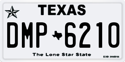 TX license plate DMP6210