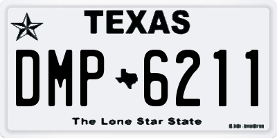 TX license plate DMP6211