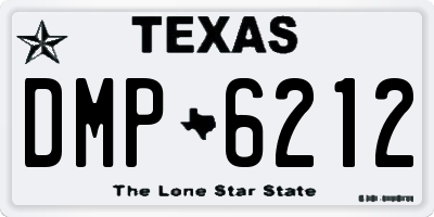TX license plate DMP6212