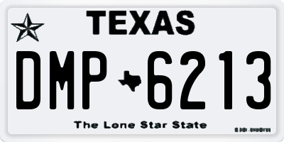 TX license plate DMP6213